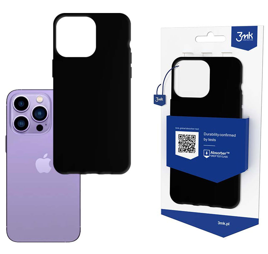 Schutzhülle 3mk Matt Case für iPhone 14 Pro, Schwarz