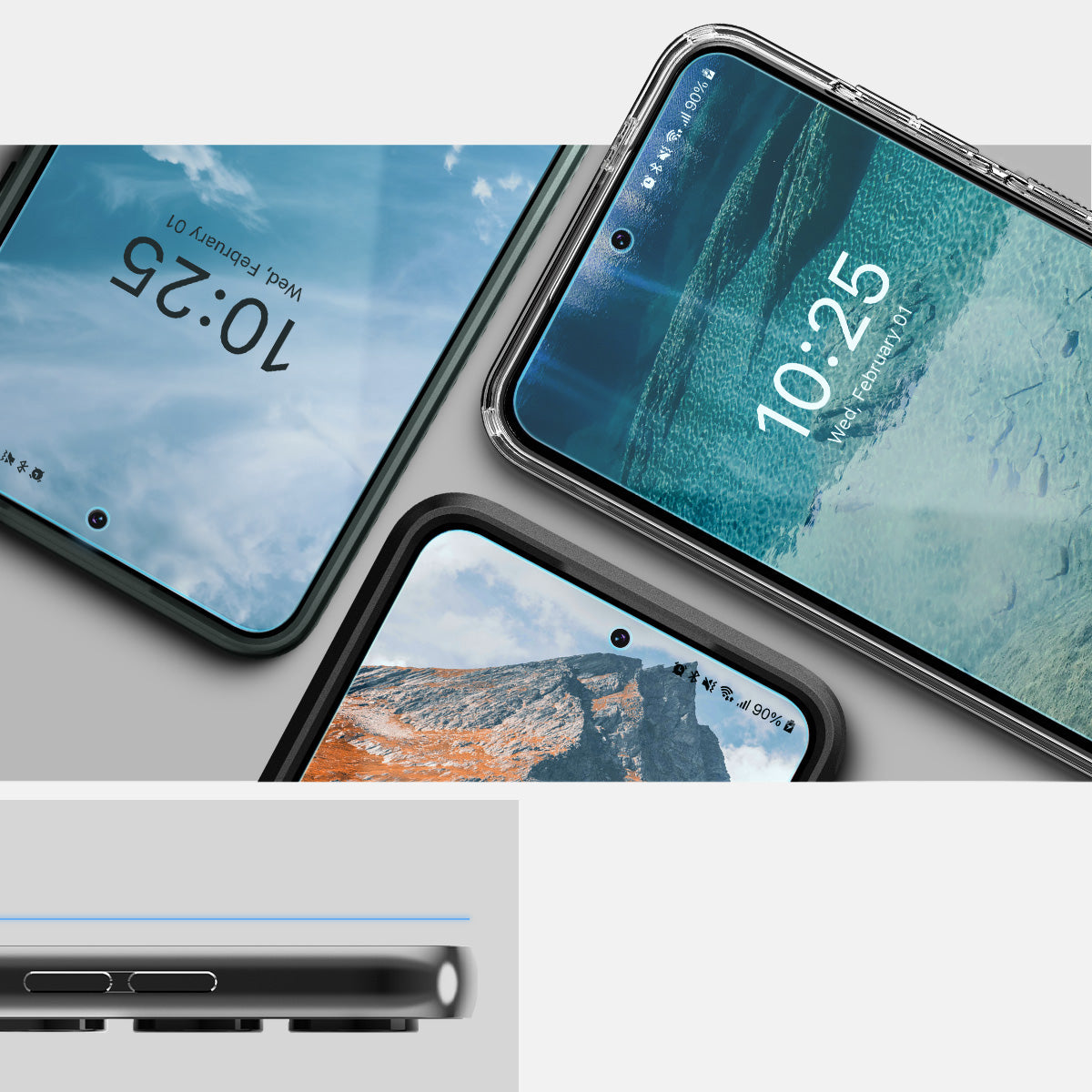 Folie für die Schutzhülle für Galaxy S24, Spigen Neo Flex Solid 2-Pack