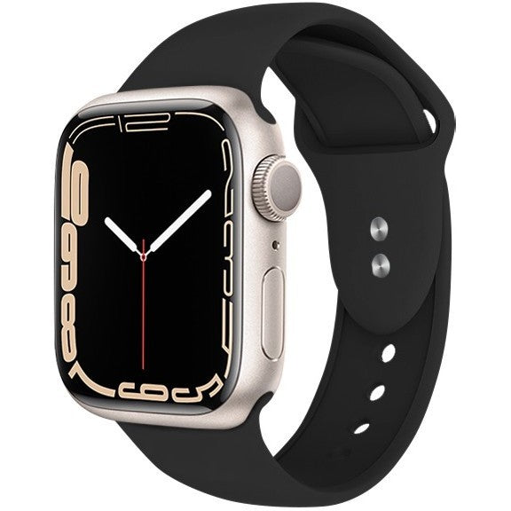 Armband Crong Sport Liquid Band für Apple Watch 42/41/40/38 mm, Schwarz