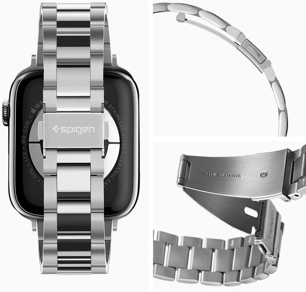 Armband Spigen Modern Fit Apple Watch 40 SE/6/5/4 / 38mm 3/2/1 srebrny silbern - Guerteltier
