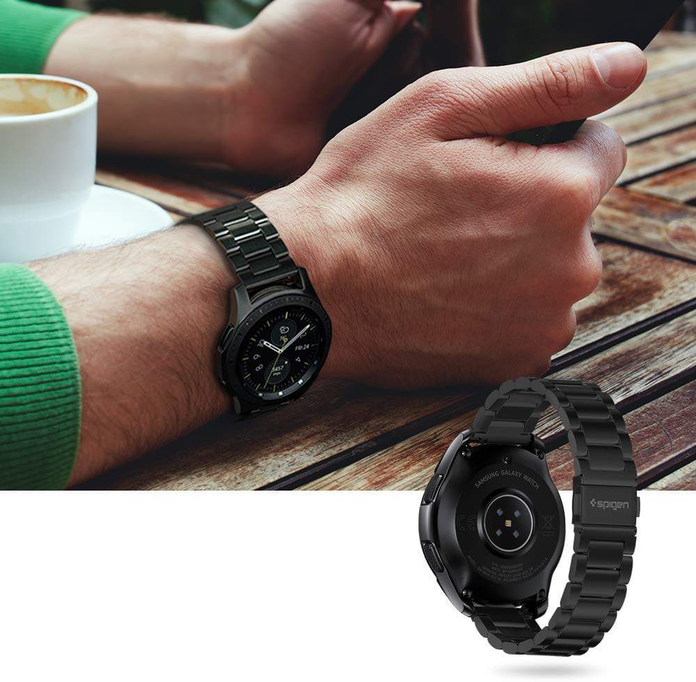 Armband Spigen Modern Fit Fit Galaxy Watch 42mm schwarz - Guerteltier