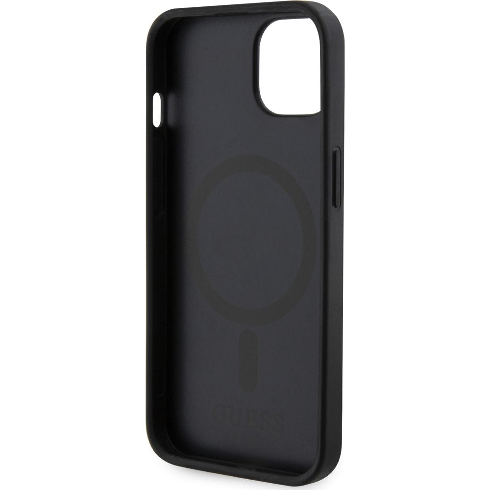 Guess Hardcase 4G MagSafe Tasche für iPhone 14, Schwarz