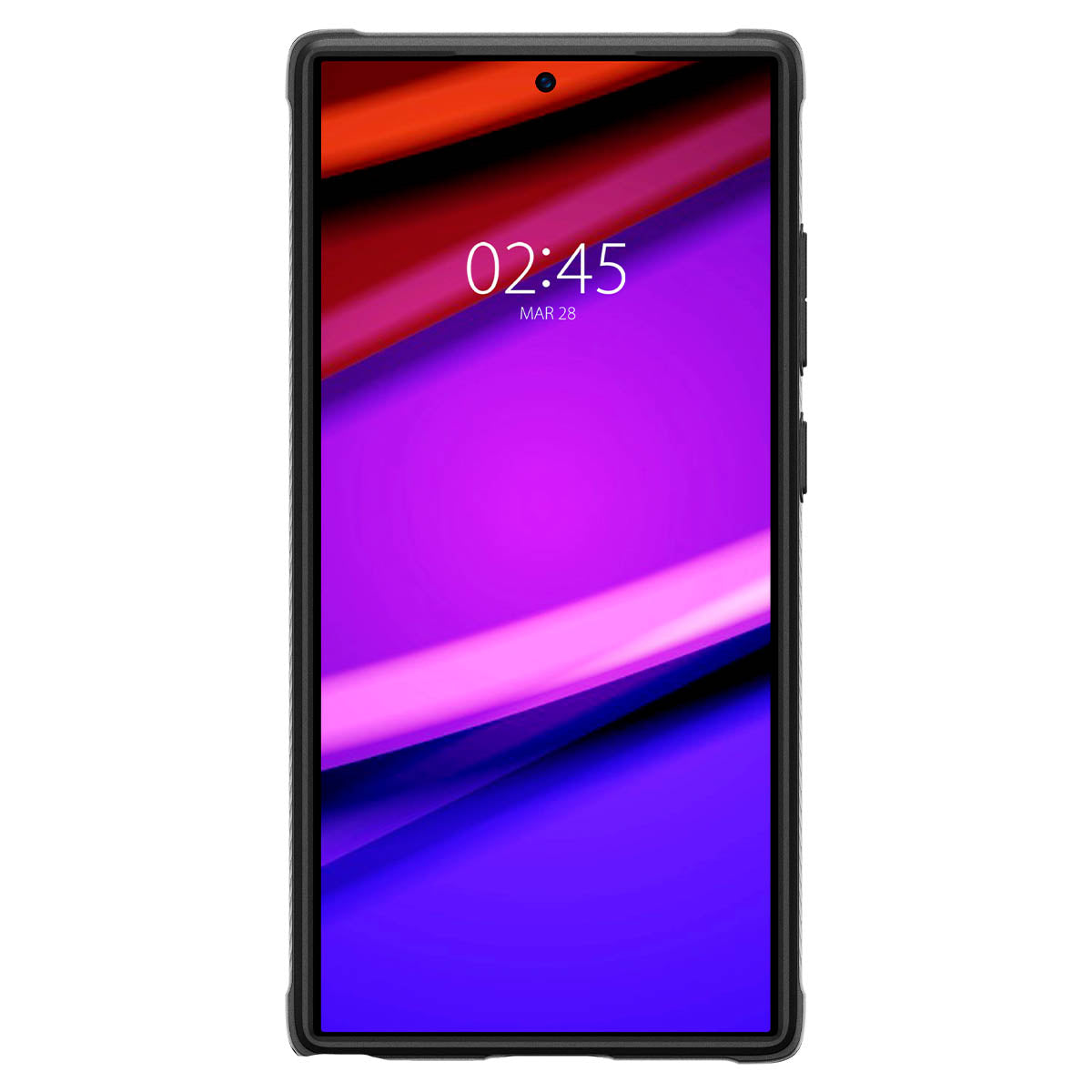 Schutzhülle für Galaxy S24 Ultra, Spigen Rugged Armor, Schwarz