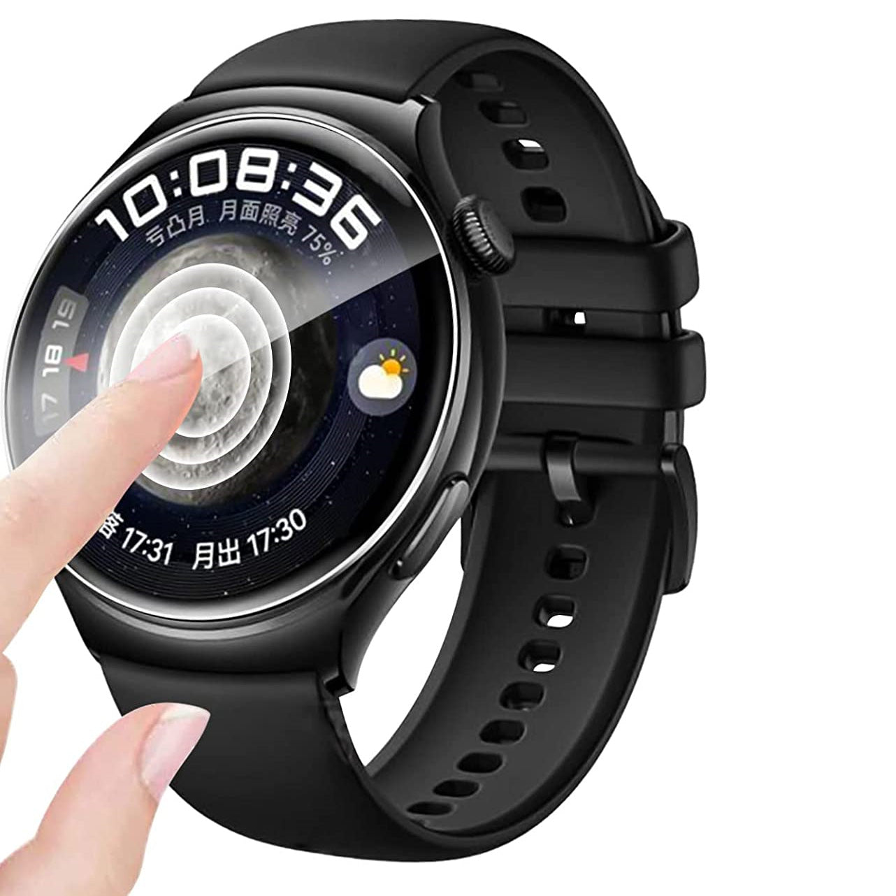 Hydrogel Folie für den Bildschirm Bizon Glass Hydrogel für Huawei Watch 4, 2 Stück