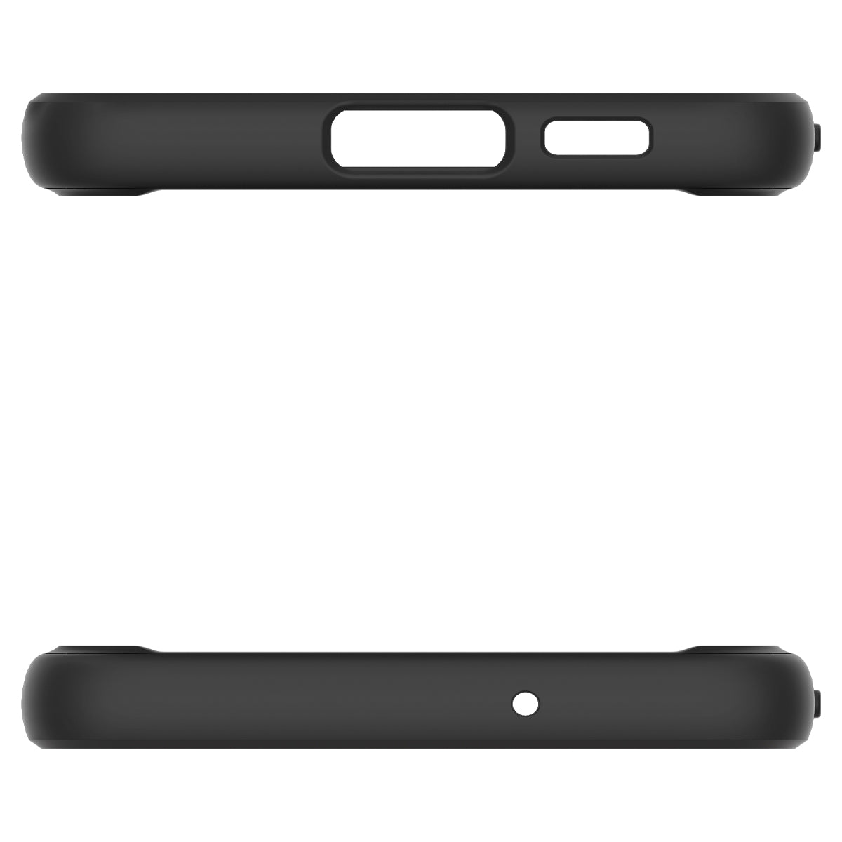 Schutzhülle Spigen Ultra Hybrid für Galaxy S23, Transparent/Schwarz