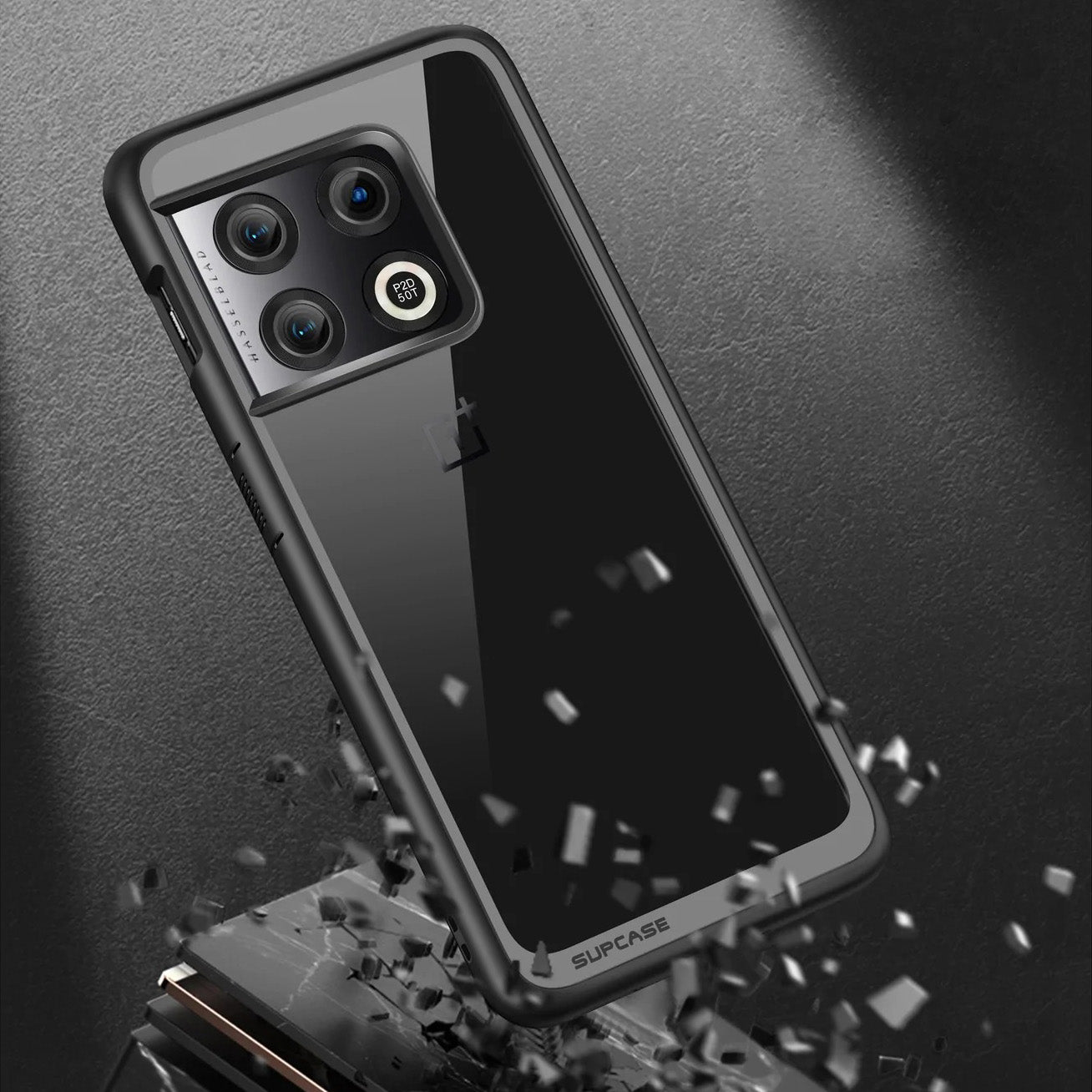 Schutzhülle Supcase UB Style für OnePlus 10 Pro, Transparent-Schwarz