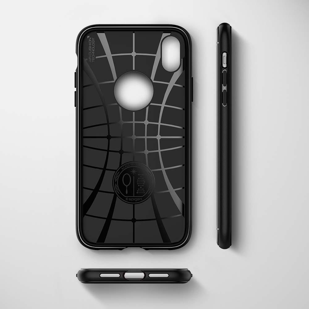 Schutzhülle Spigen Rugged Armor für iPhone XR schwarz