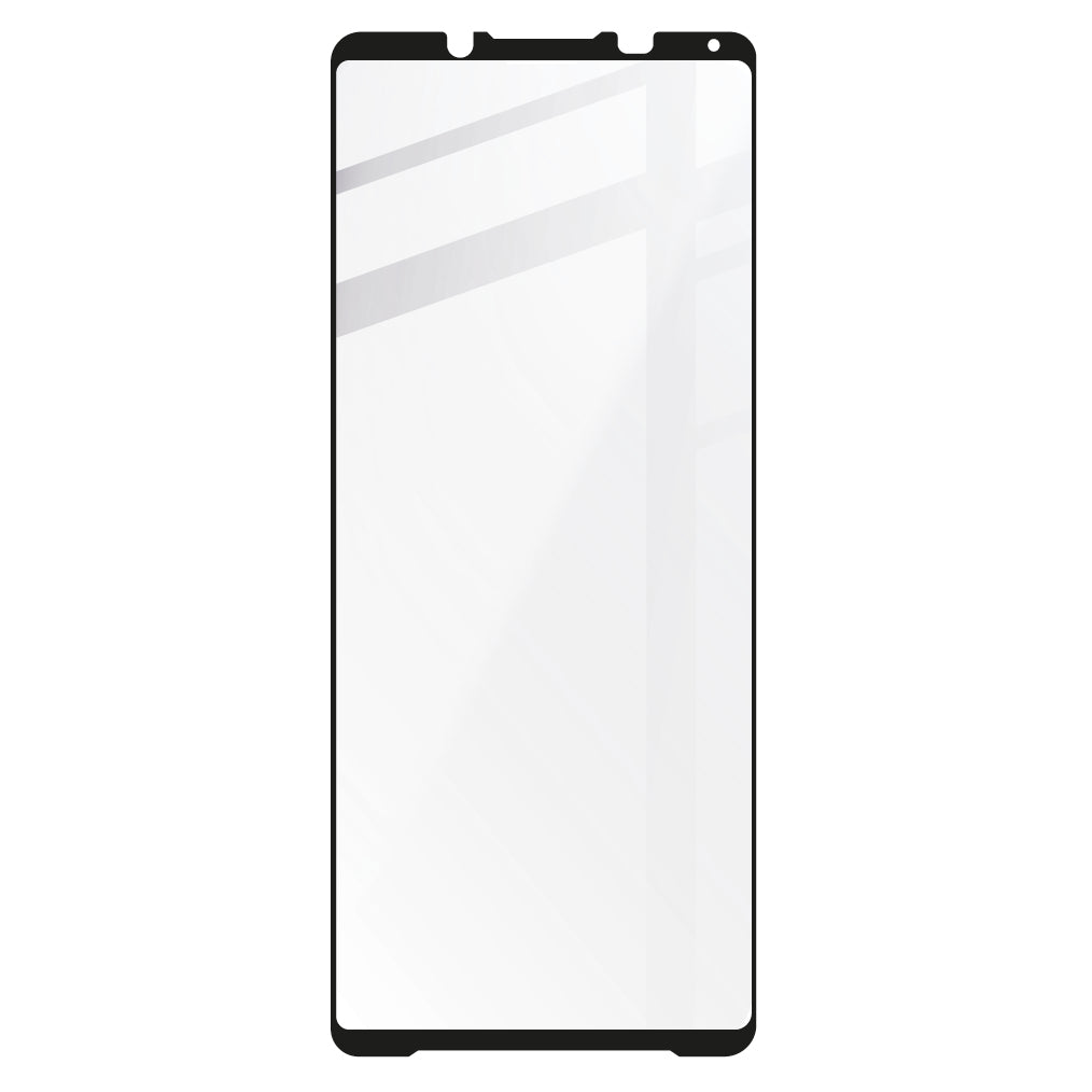 Gehärtetes Glas Bizon Glass Edge 2 für Xperia 1 V, Schwarz