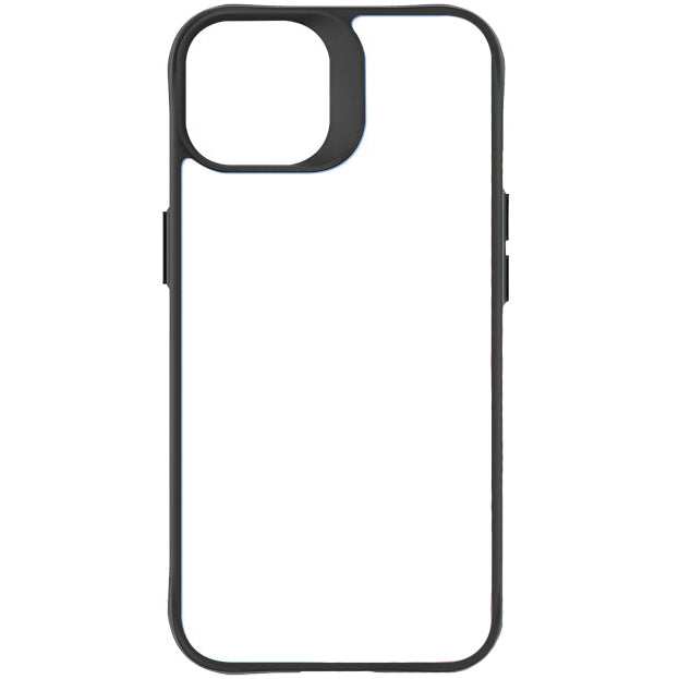 Schutzhülle 3mk Satin Armor Case+ für iPhone 13, Transparent mit schwarzem Rahmen
