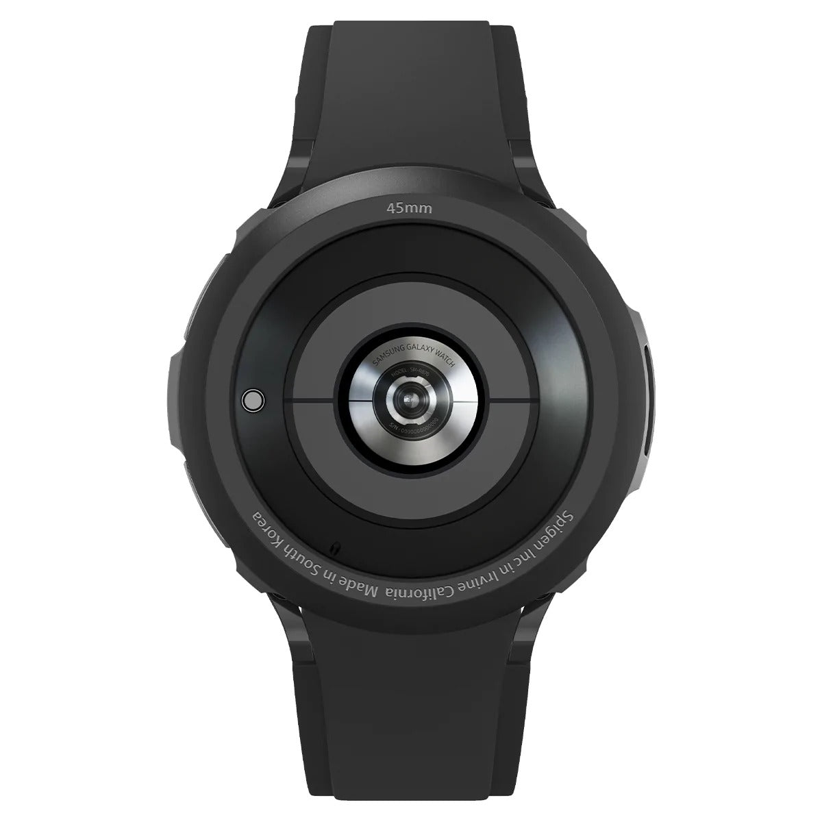 Schutzhülle Spigen Liquid Air für Galaxy Watch 5 Pro 45mm, czarne