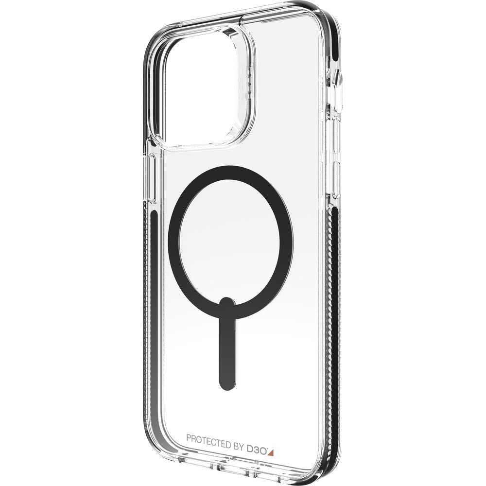 Schutzhülle Gear4 Santa Cruz Snap für iPhone 14 Pro Max, Transparent mit Schwarzer Rahmen