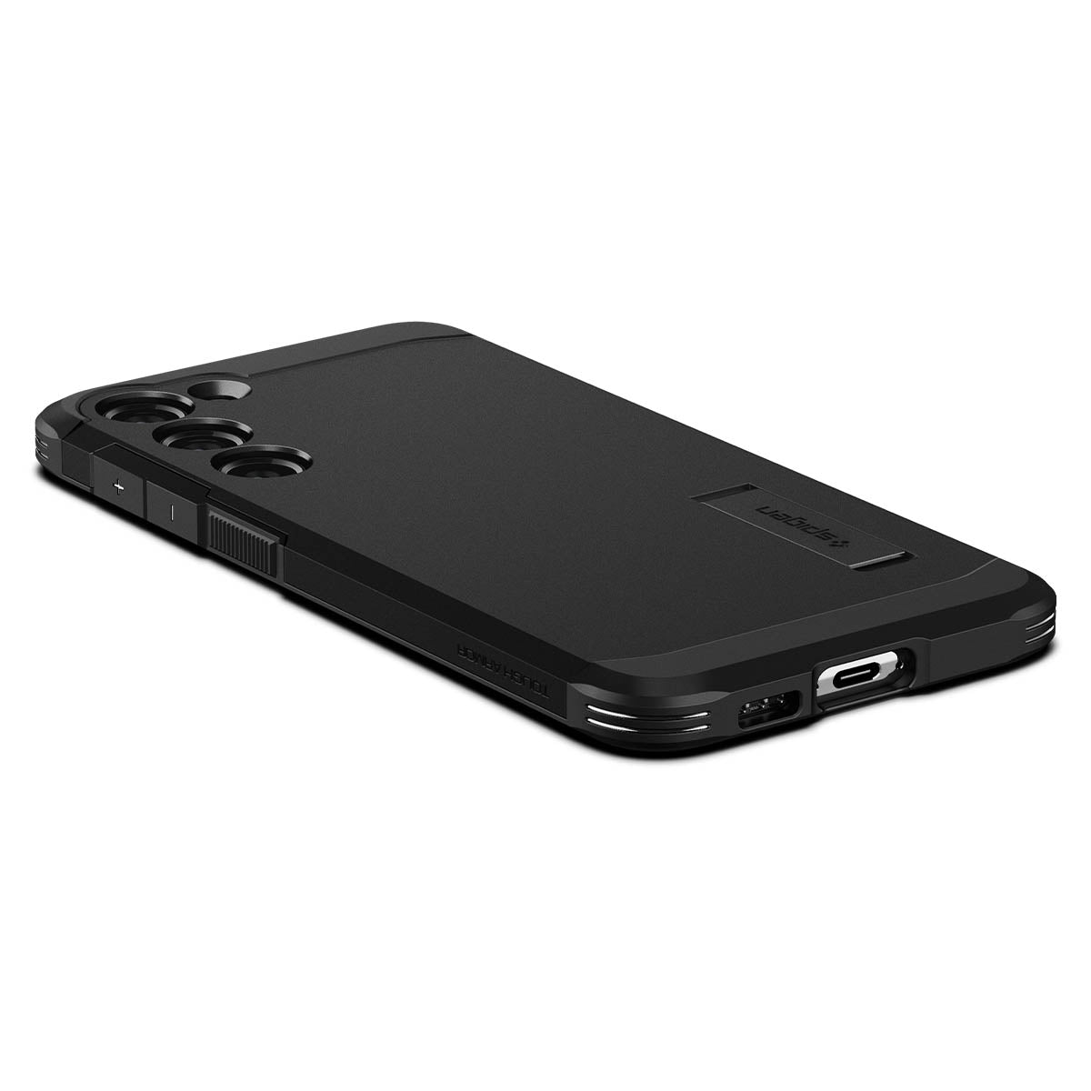 Schutzhülle Spigen Tough Armor für Galaxy S23 Plus, Schwarz