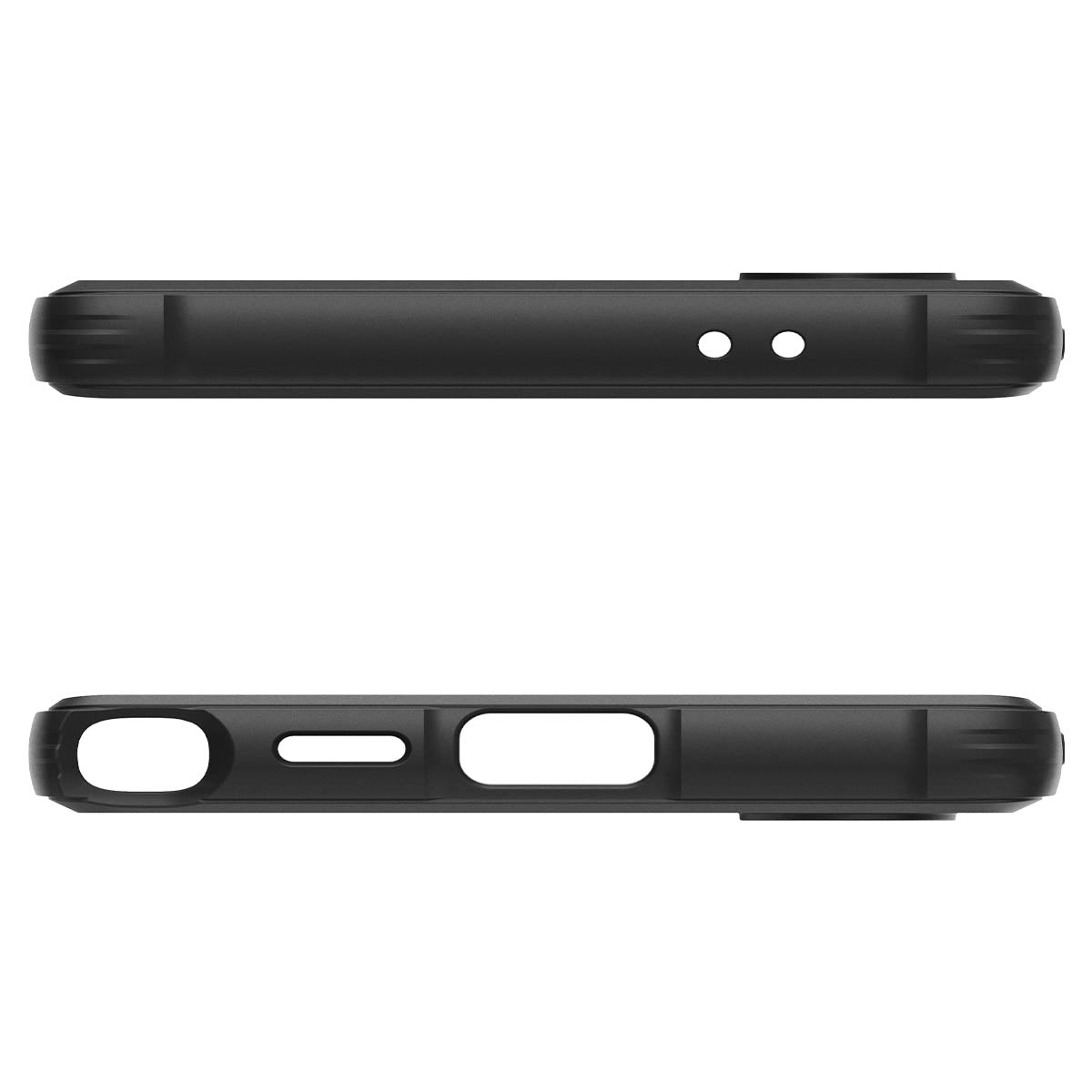 Schutzhülle für Galaxy S24 Ultra, Spigen Rugged Armor, Schwarz