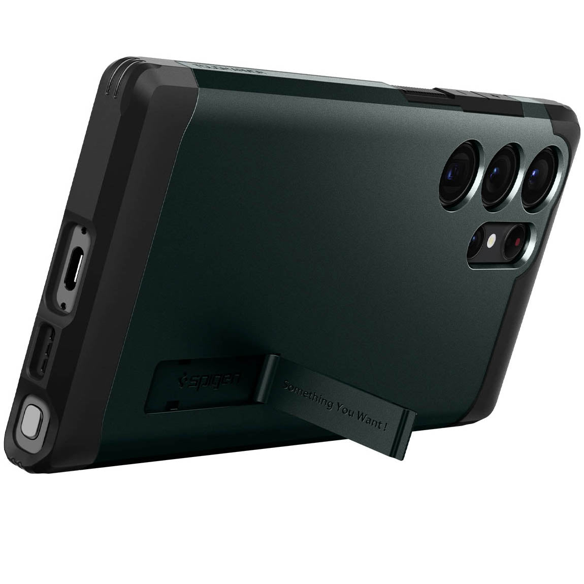 Schutzhülle Spigen Tough Armor für Galaxy S23 Ultra, Grün