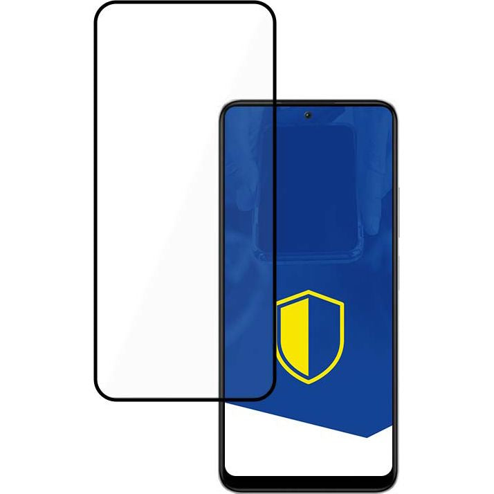Gehärtetes Glas 3mk HardGlass Max für Redmi Note 12 5G, schwarzer Rahmen