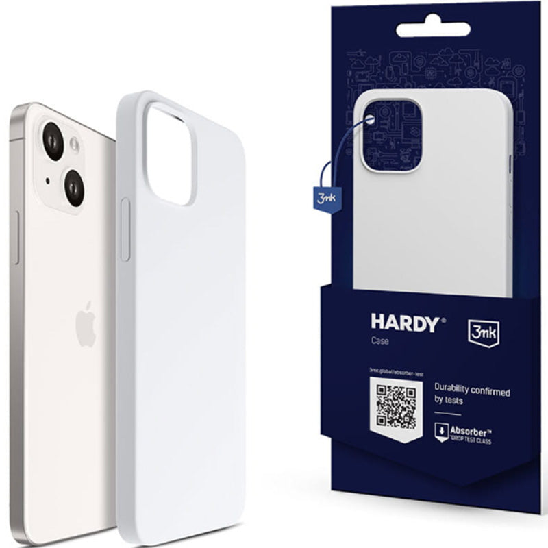 Schutzhülle 3mk Hardy Silicone MagCase MagSafe für Apple iPhone 15 Plus, Weiß