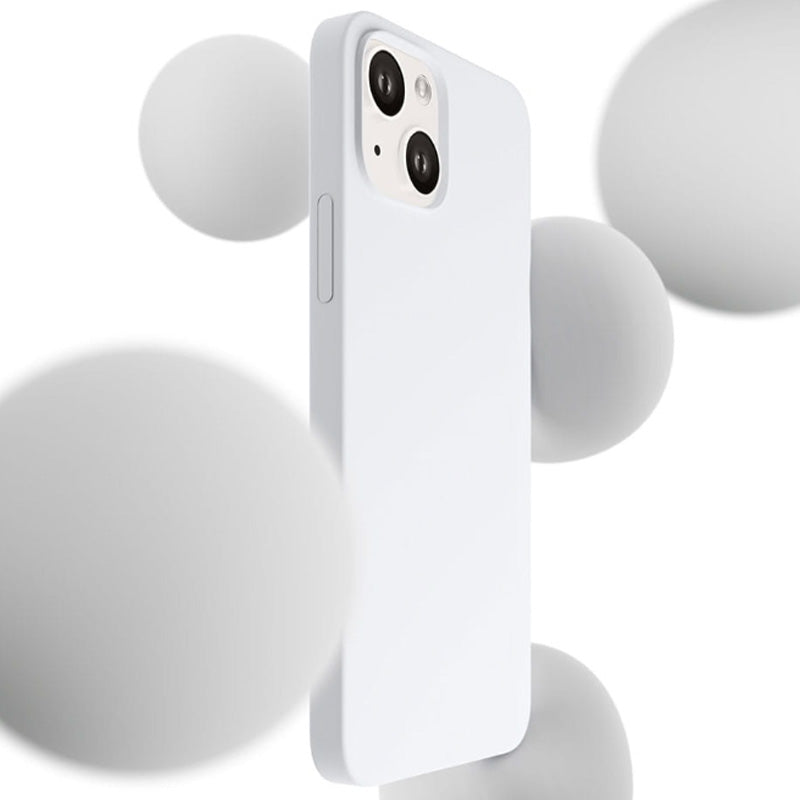 Schutzhülle 3mk Hardy Silicone MagCase MagSafe für Apple iPhone 15 Plus, Weiß