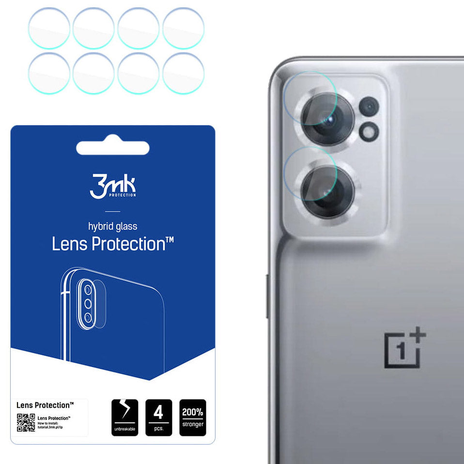 Glas für die Kamera 3mk Hybrid Glass Lens Protection für OnePlus Nord CE 2 5G, 4 Stück