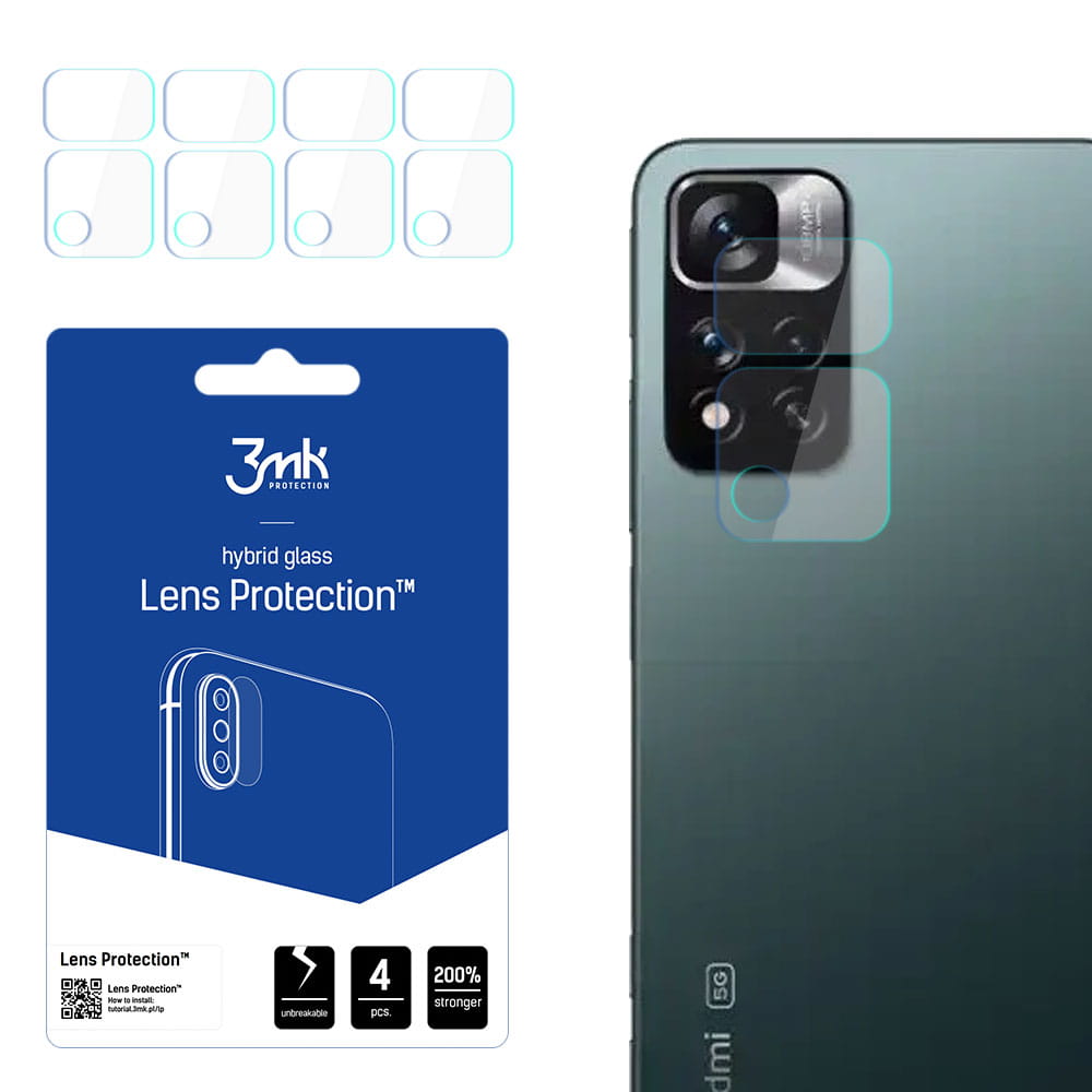 Glas für die Kamera 3mk Hybrid Glass Lens Protection für Redmi Note 11 Pro+ 5G