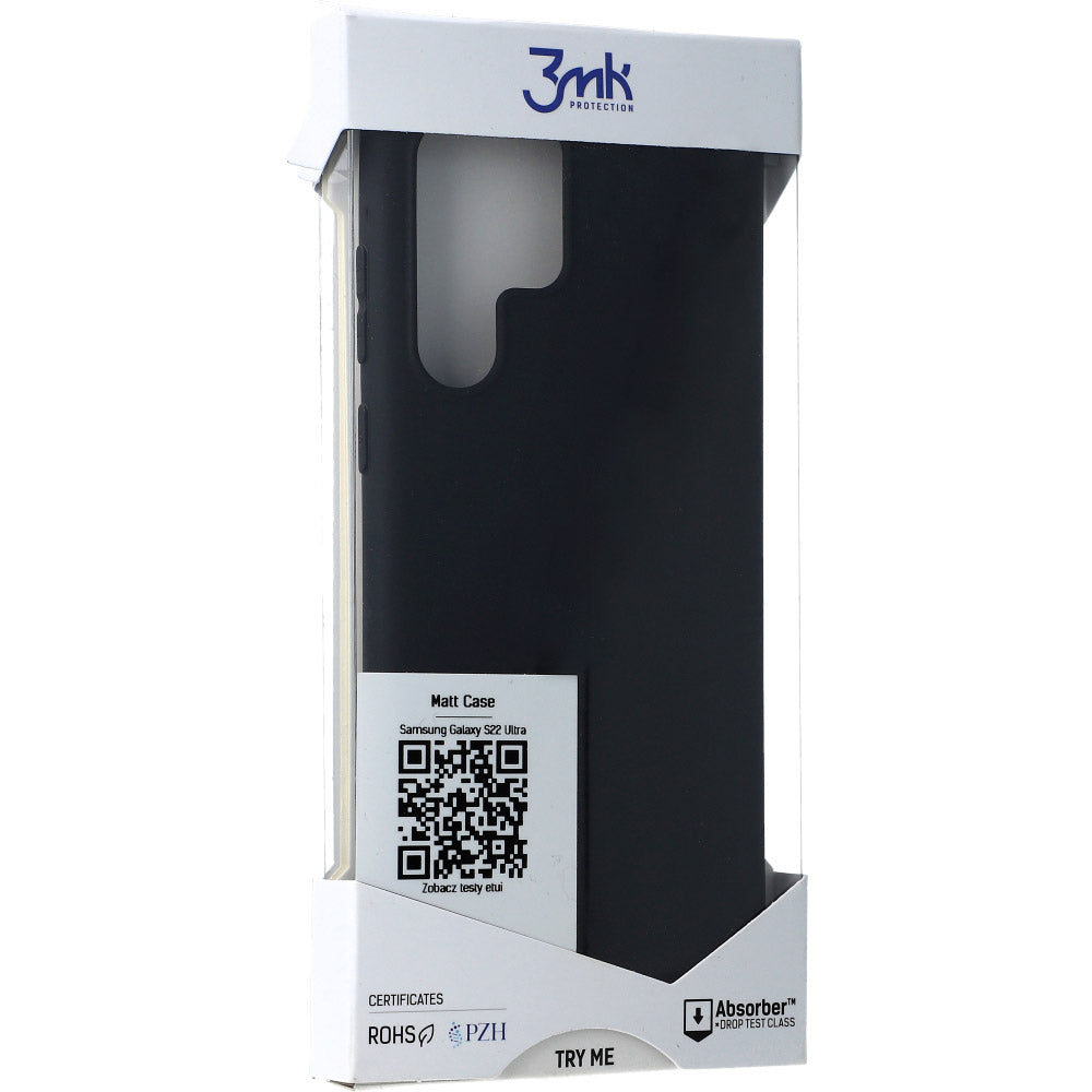 Schutzhülle 3mk Matt Case für Galaxy S22 Ultra 5G, schwarz