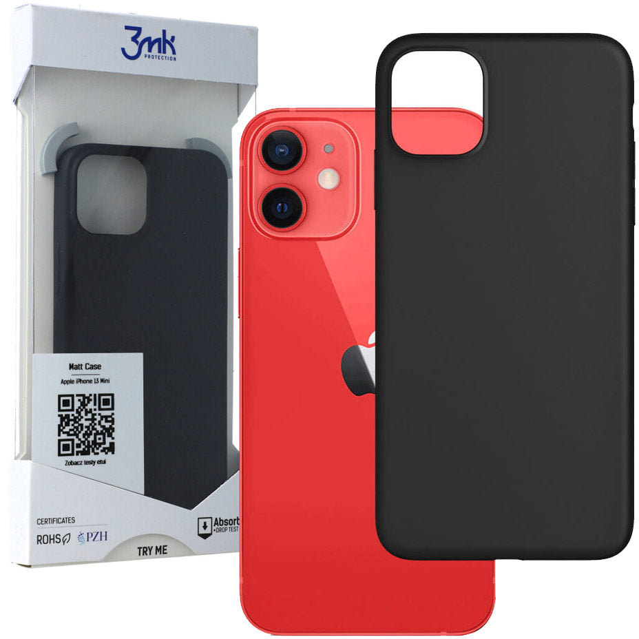 Schutzhülle 3mk Matt Case für iPhone 13 Mini, schwarz