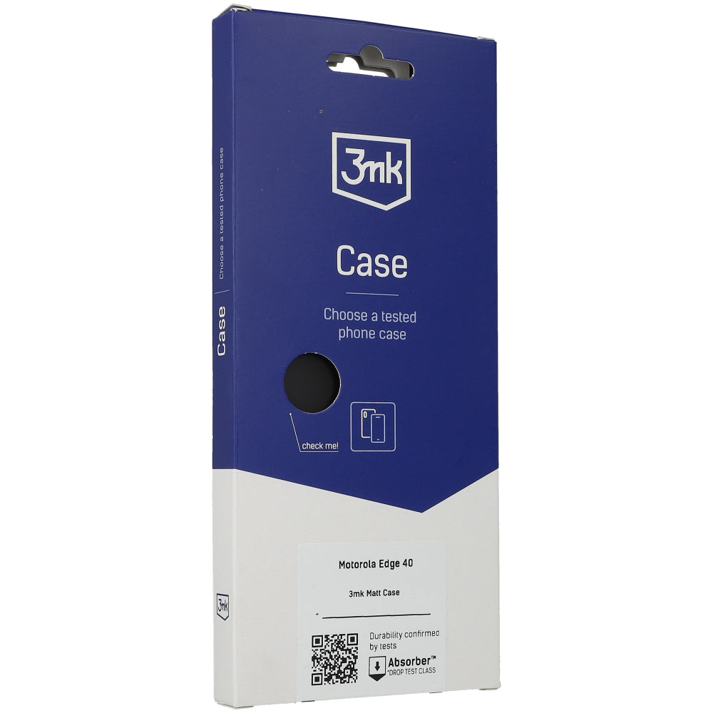 Schutzhülle 3mk Matt Case für Motorola Edge 40 5G, Schwarz