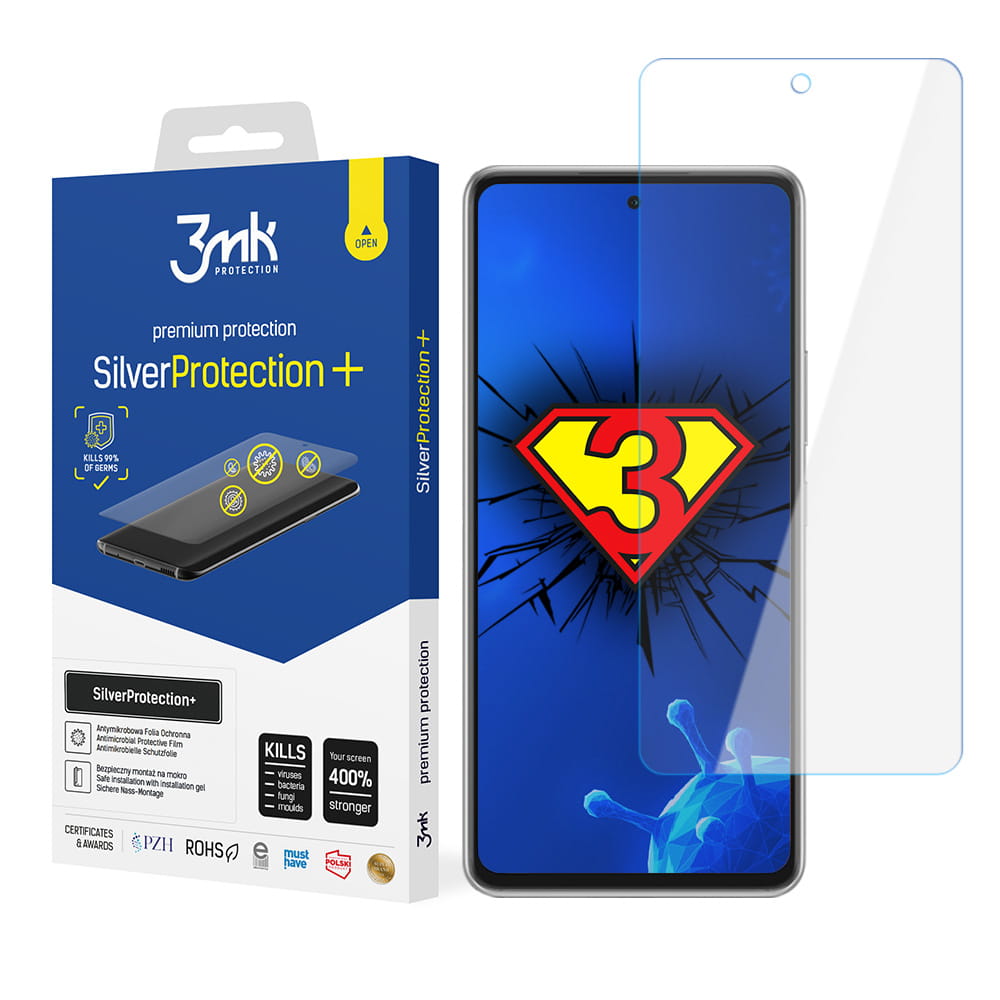 Antimikrobielle Schutzfolie 3MK Silver Protection+ für Galaxy A53 5G