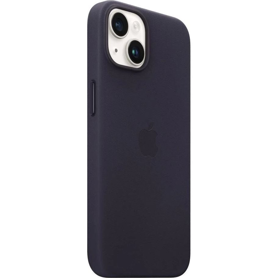 Schutzhülle Apple Leather Case MagSafe für iPhone 14, Dunkelblau