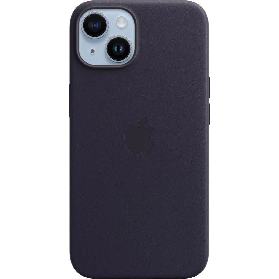 Schutzhülle Apple Leather Case MagSafe für iPhone 14, Dunkelblau