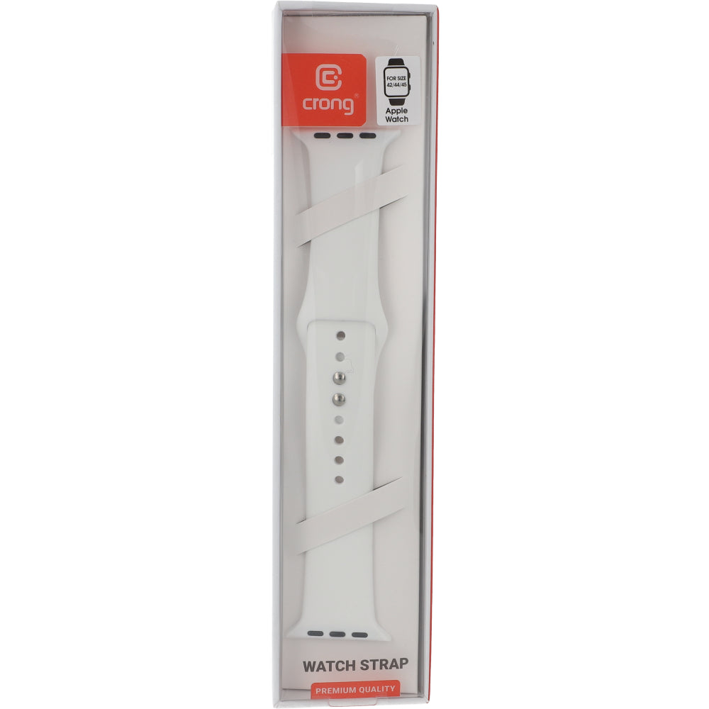Armband Crong Sport Liquid Band für Apple Watch 49/46/45/44 mm, Weiß