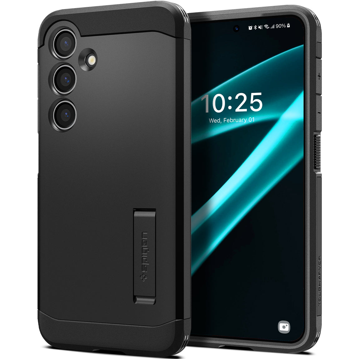 Schutzhülle für Galaxy S24 Plus, Spigen Tough Armor, Schwarz