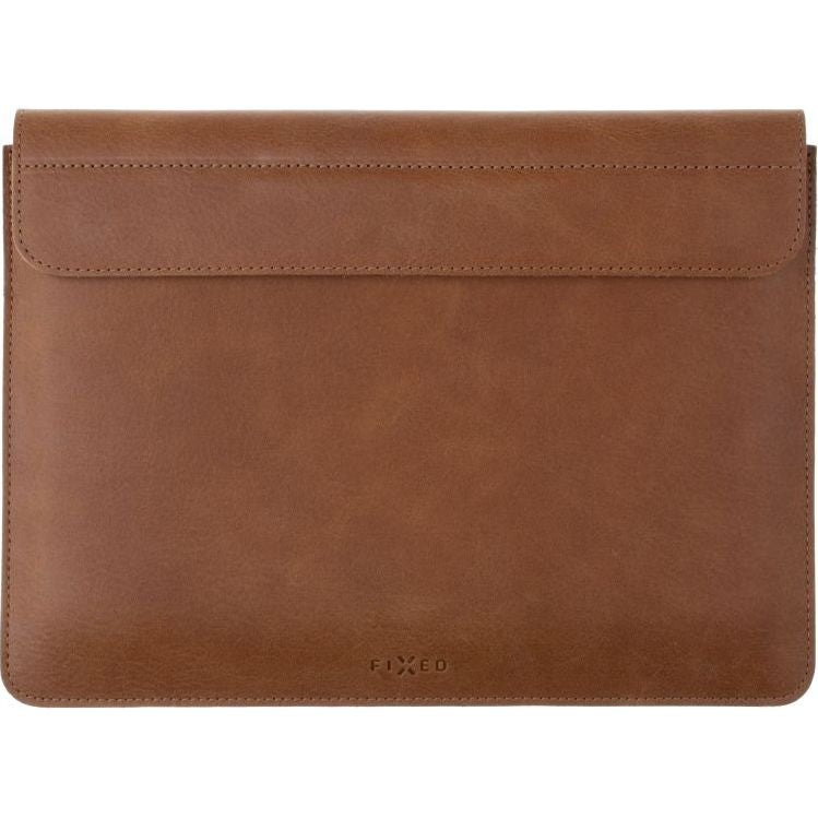 Leder-Schutzhülle Fixed Oxford für Apple MacBook Air 15.3" M4 / M3 / M2, Braun