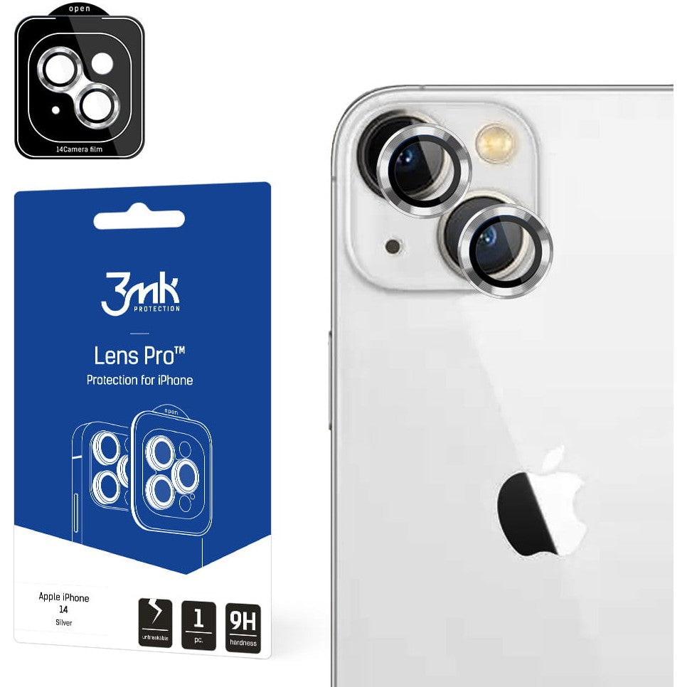 Objektivschutz 3mk Lens Protection Pro für iPhone 14, Silber