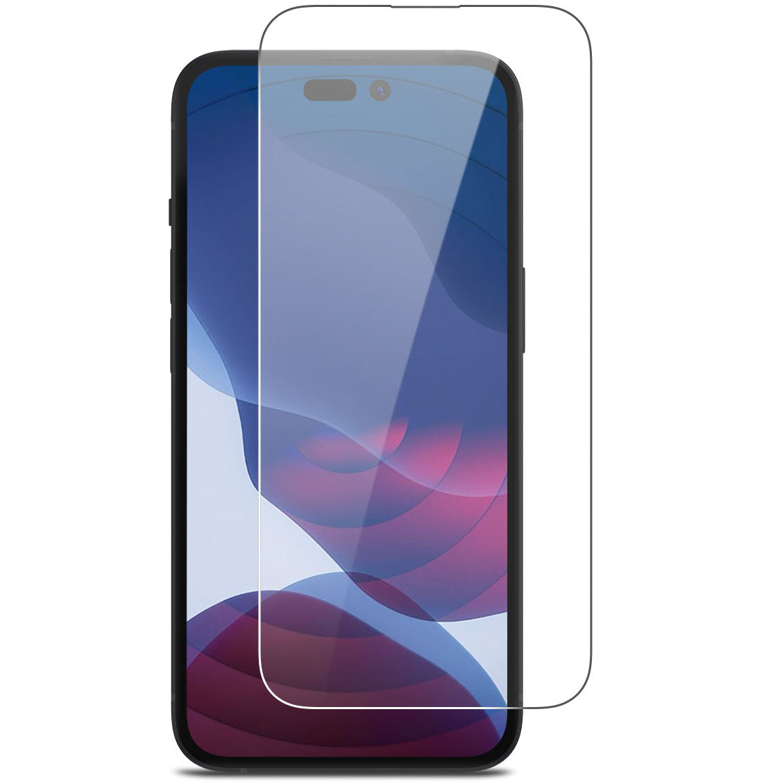 Gehärtetes Glas - 3 Stück + Kameraschutz, iPhone 14 Pro, Bizon Glass Clear 2 Pack