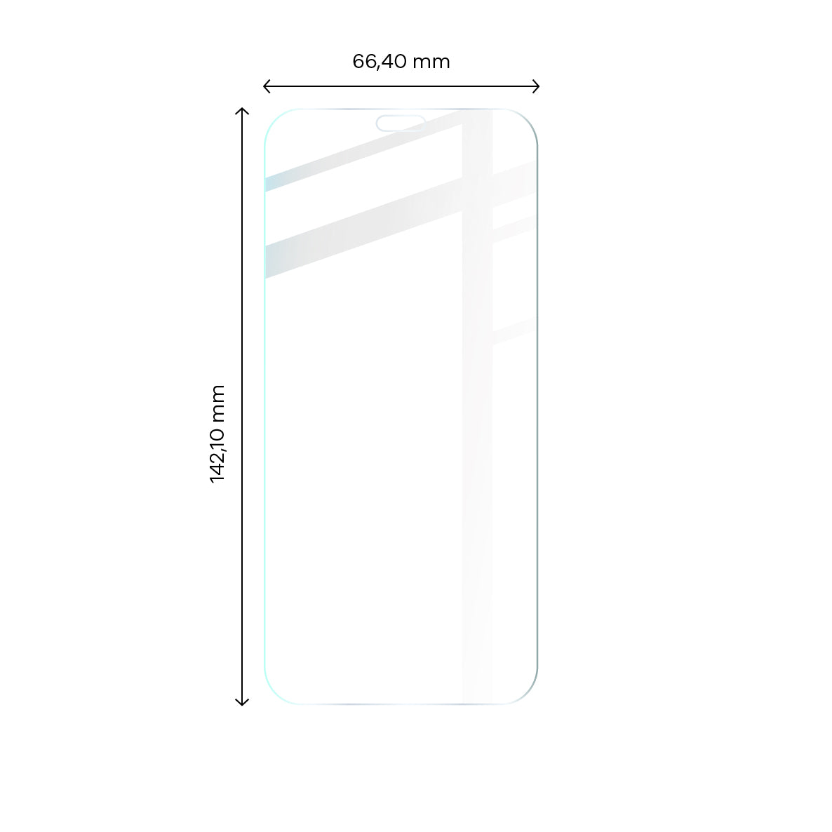 Gehärtetes Glas Bizon Glass Clear - 3 Stück + Kameraschutz für iPhone Xr