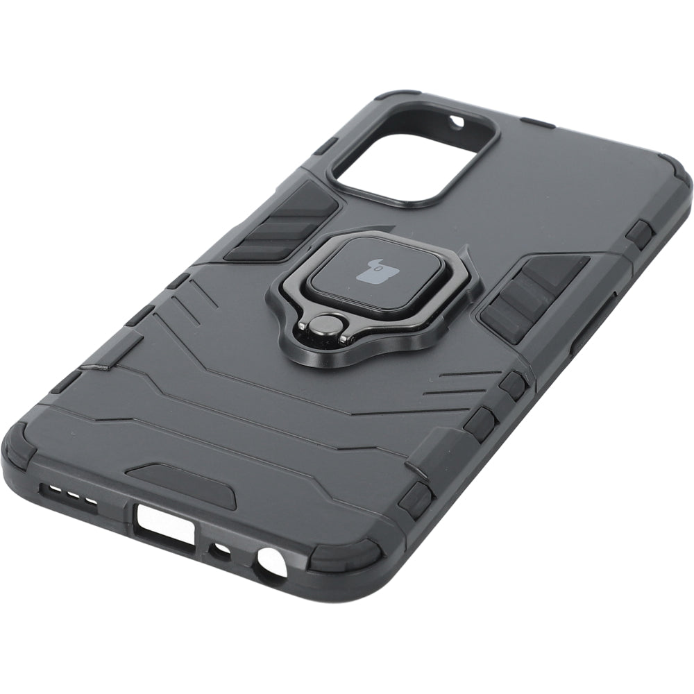 Schutzhülle Bizon Case Armor Ring für Oppo A54 5G / A93 5G / A74 5G / OnePlus Nord N200 5G, Schwarz