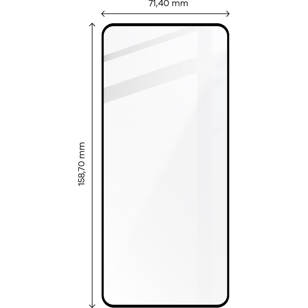 Gehärtetes Glas Bizon Glass Edge für Xiaomi Poco F4 GT, Schwarz