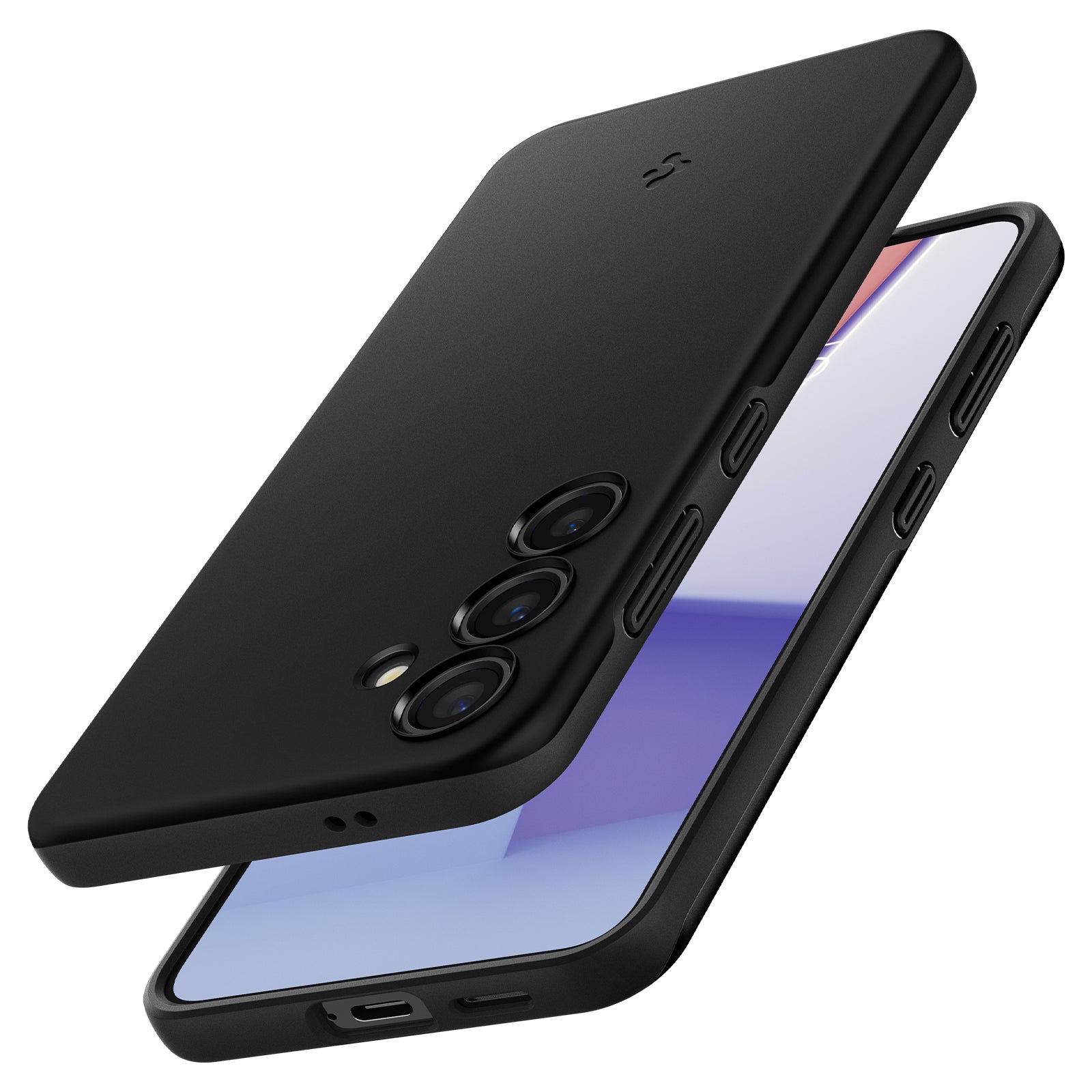 Schutzhülle für Galaxy S24, Spigen Thin Fit, Schwarz