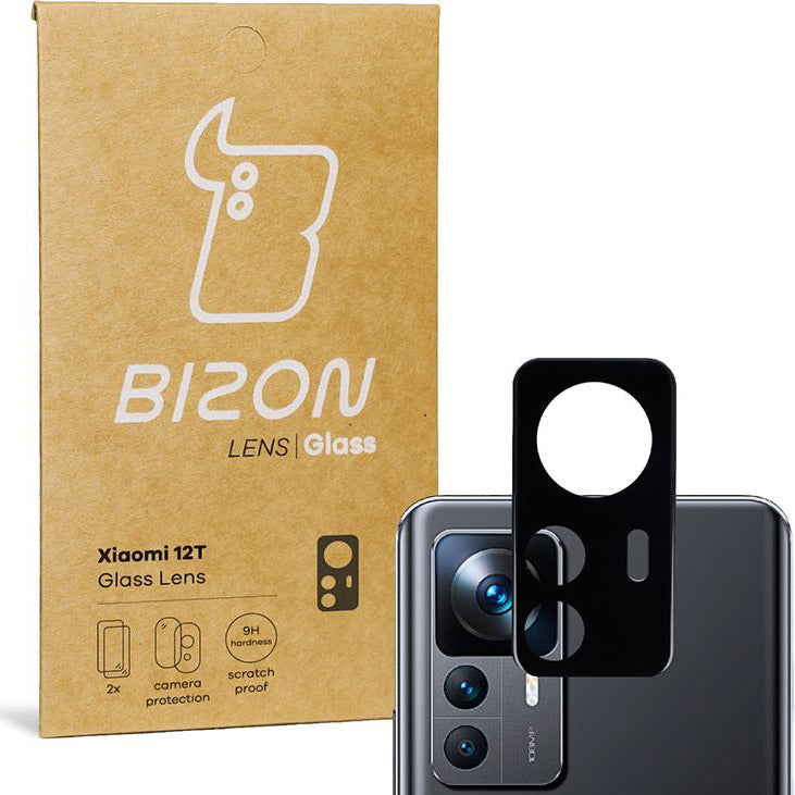 Gehärtetes Glas für die Kamera Bizon Glass Lens für Xiaomi 12T, 2 Stück