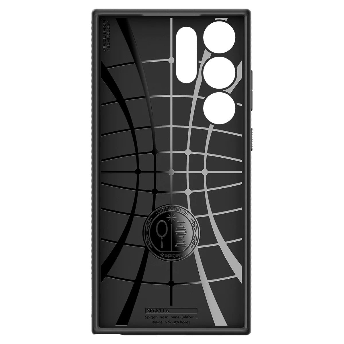 Schutzhülle Spigen Liquid Air für Galaxy S23 Ultra, Schwarz