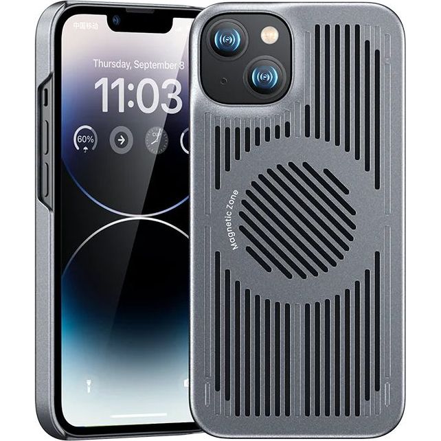Schutzhülle Benks MagClap™ Biliz Cooling Case für iPhone 14 Plus, Silber