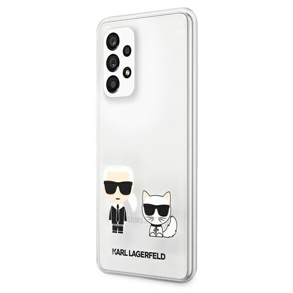 Schutzhülle Karl Lagerfeld Karl & Choupette für Galaxy A53 5G, transparent