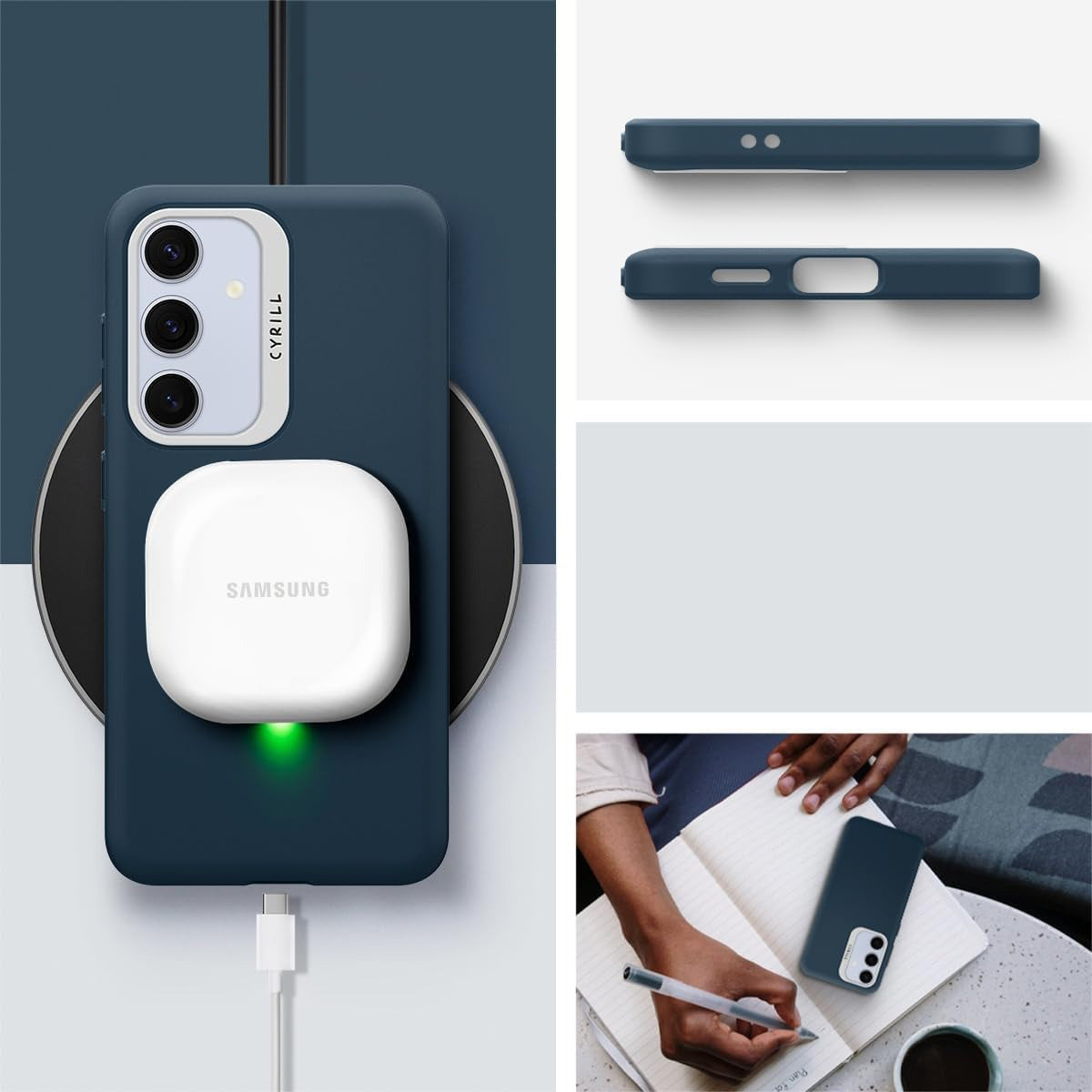 Schutzhülle für Galaxy S24, Spigen Cyrill Ultra Color, Dunkelblau