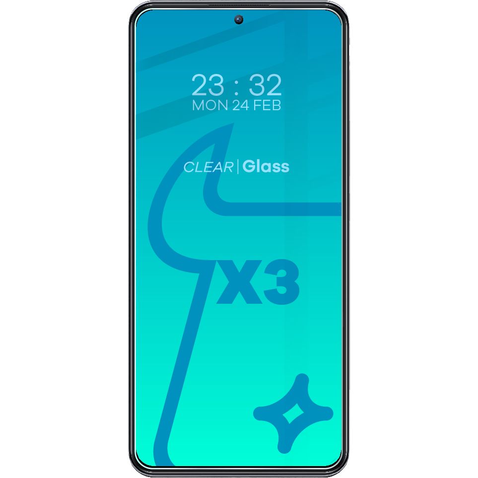 Gehärtetes Glas Bizon Glass Clear - 3 Stück + Kameraschutz, Xiaomi 12T