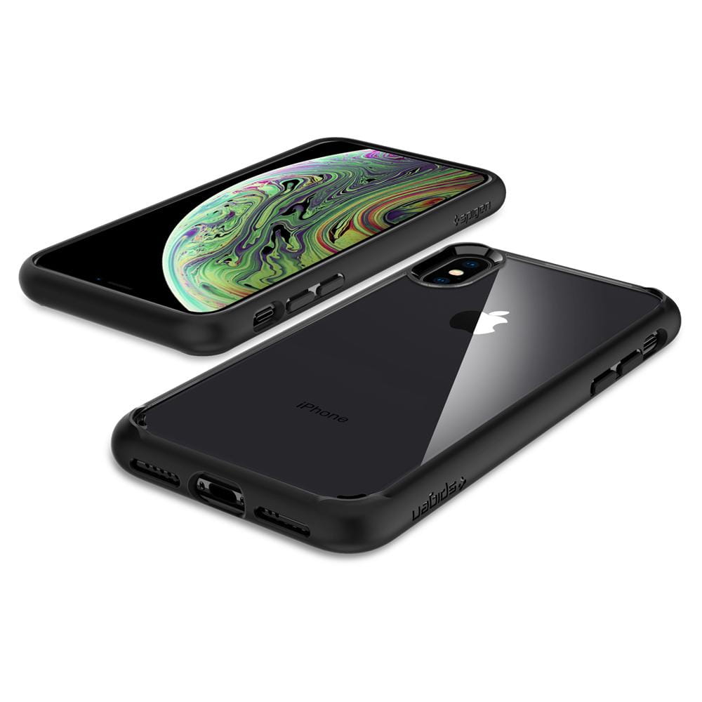 Schutzhülle Spigen Ultra Hybrid für iPhone Xs / X schwarz