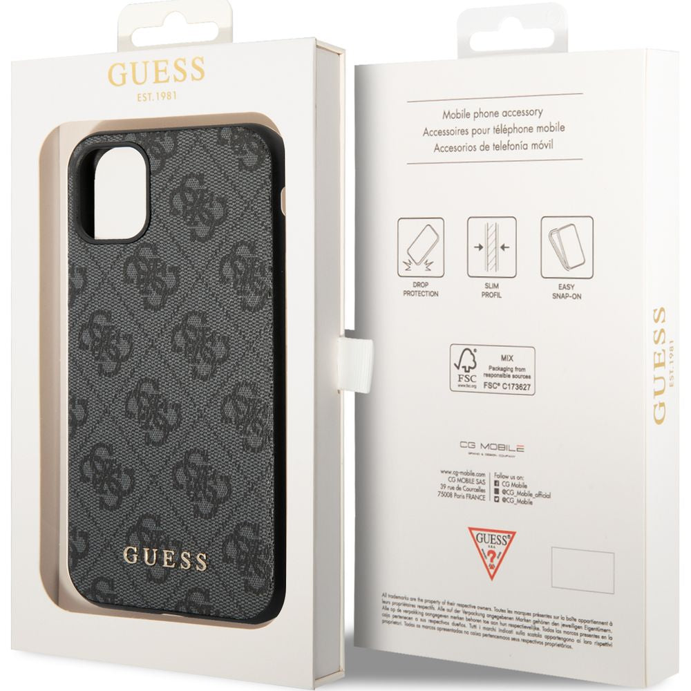 Schutzhülle Guess 4G Stripe Collection für iPhone 11/ Xr, Grau