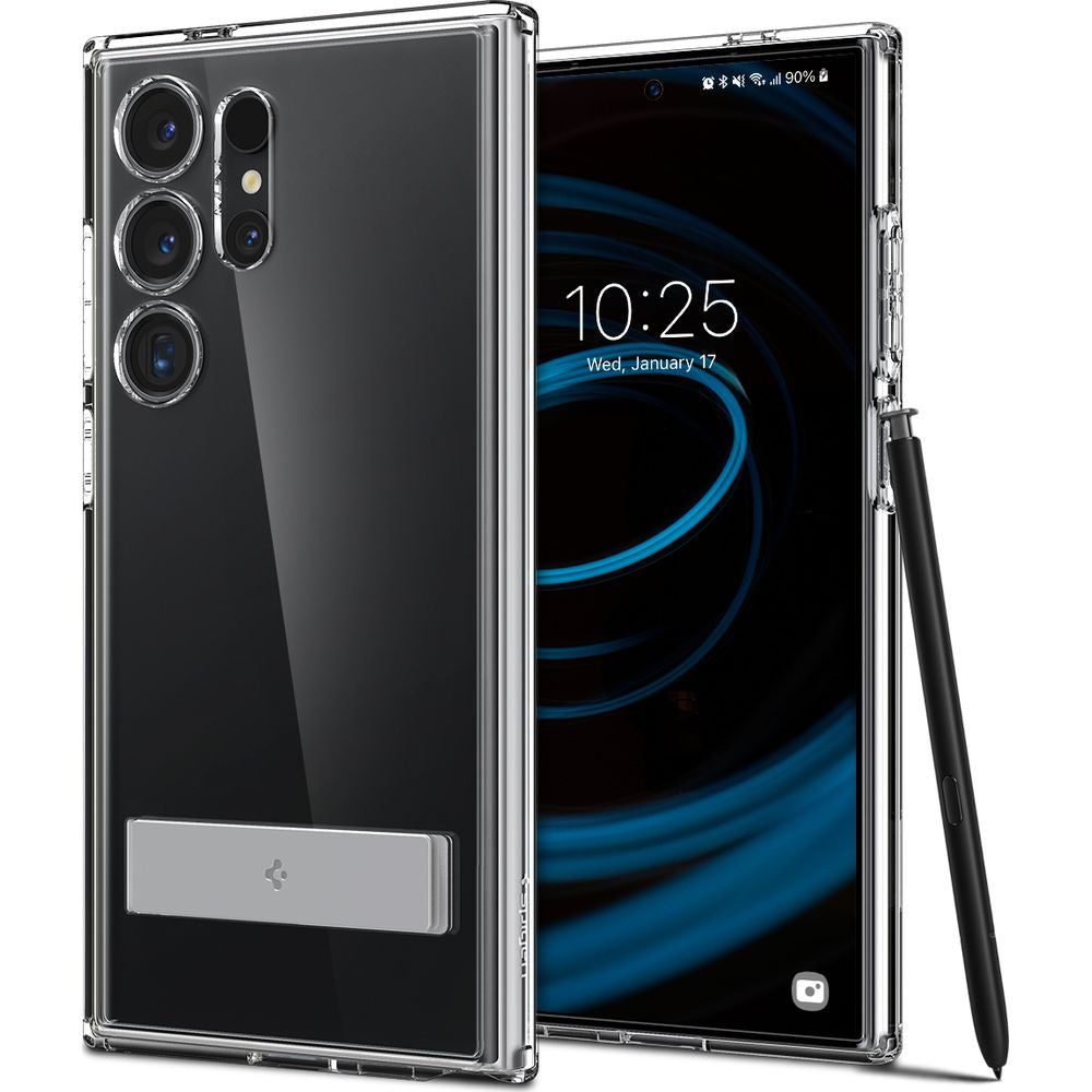 Schutzhülle für Galaxy S24 Ultra, Spigen Ultra Hybrid S, Transparent