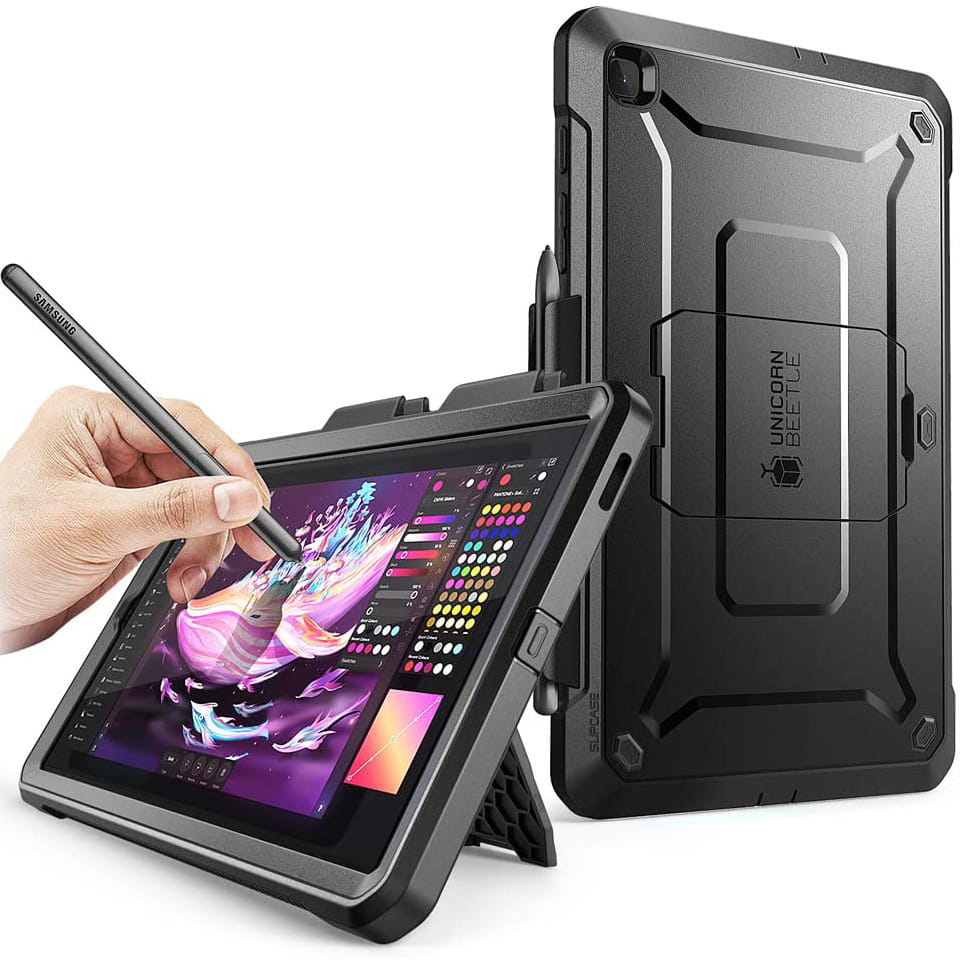 Schutzhülle Supcase UB Pro SP für Galaxy Tab S6 Lite 10.4, Schwarz