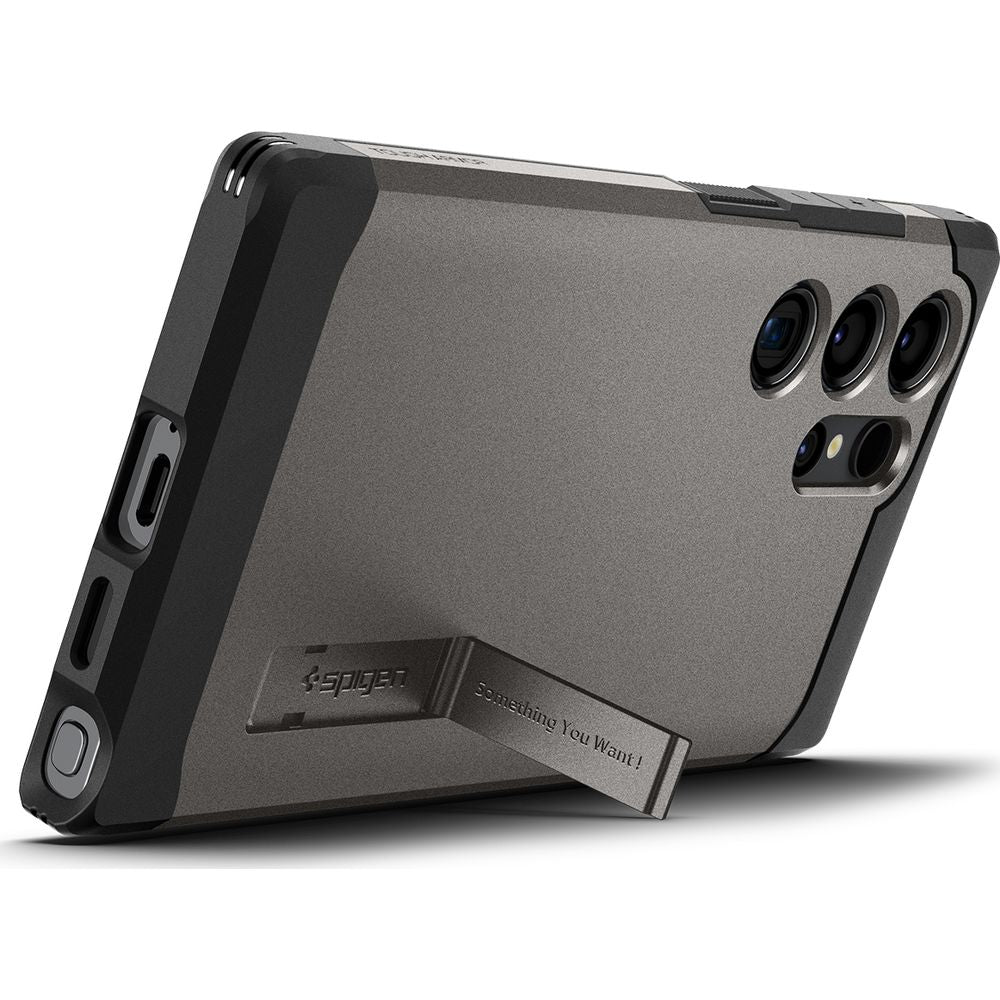 Schutzhülle für Galaxy S24 Ultra, Spigen Tough Armor, Rotguss