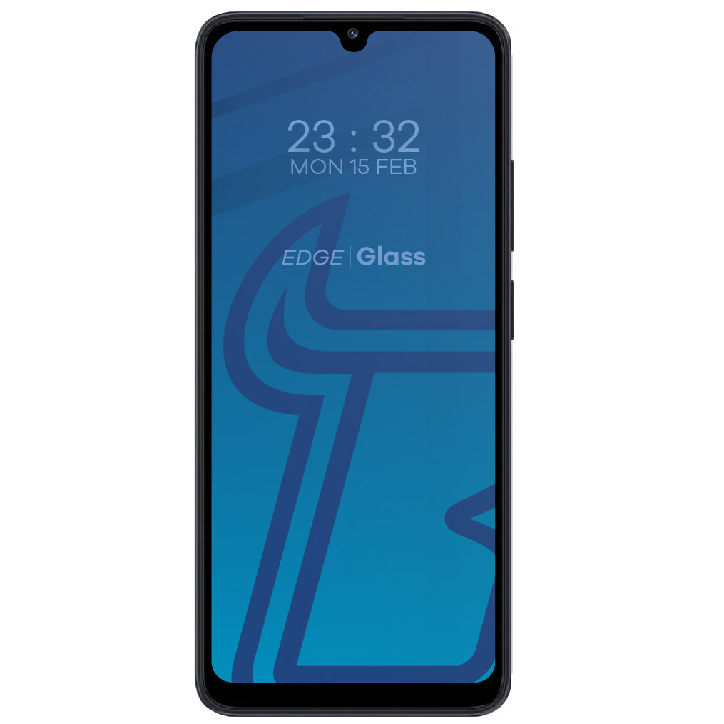 Gehärtetes Glas Bizon Glass Edge für Redmi 12C, Schwarz